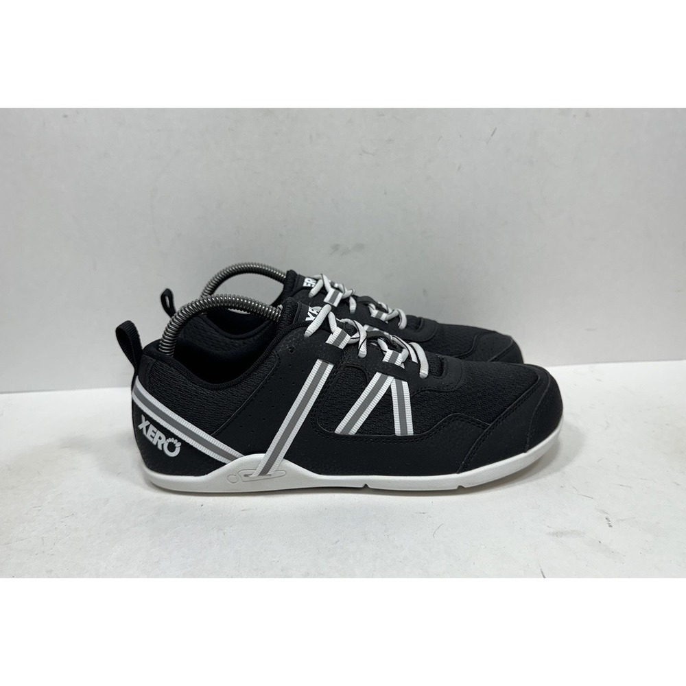 Xero Shoes Prio Women's Sneakers Size 8.5 Black White Zero Drop Minimalist Shoes